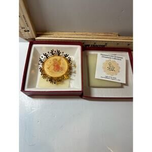 Hummel Gold Christmas Ornament 1993 Angel Collectible Vintage Holiday Decor